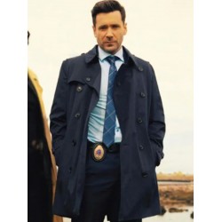Saint-Pierre Allan Hawco Black Trench Coat